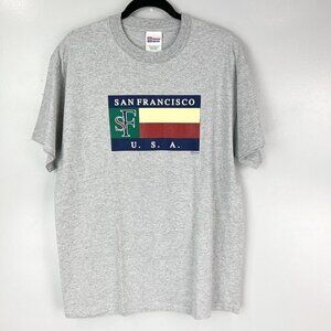 Hanes Heavyweight Vintage Deadstock San Francisco Short Sleeve T-Shirt Size L B1